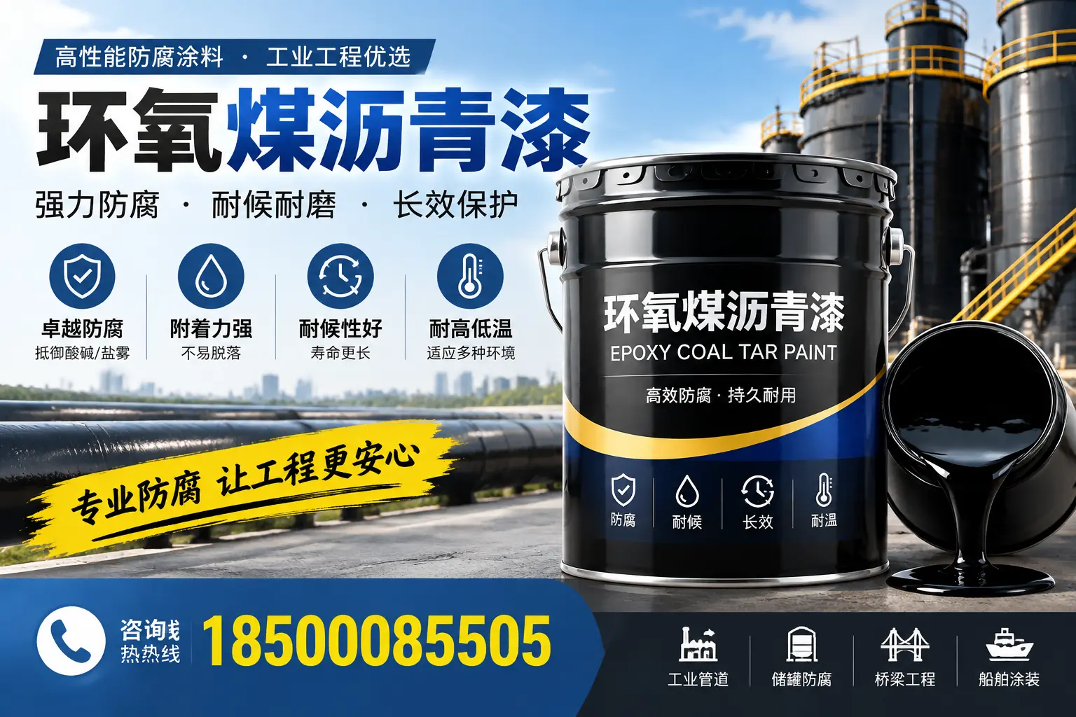 环氧煤沥青漆的施工方法与注意事项，确保在焦作顺利完成